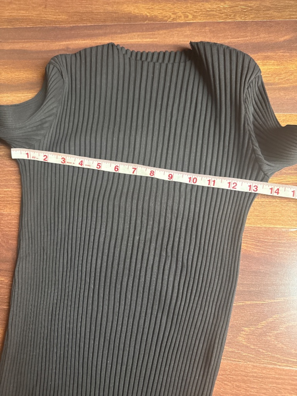 KOTN Ribbed Long Sleeve Black Shirt Size XS - Picture 5 of 7
